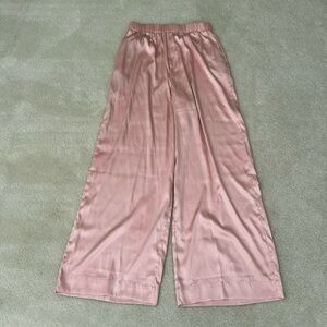 Daily drill silk pant ribbon